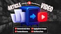 turn your article to video using premium stock footage