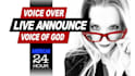 do female announcer for conferences, events, and award shows