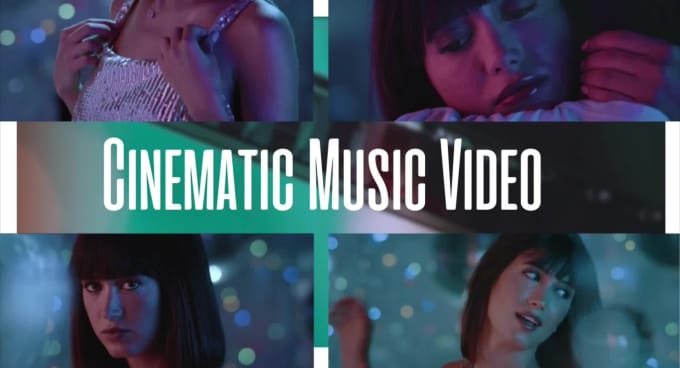 create a 4k music video or lyric video using stock, cinematic modern or vintage