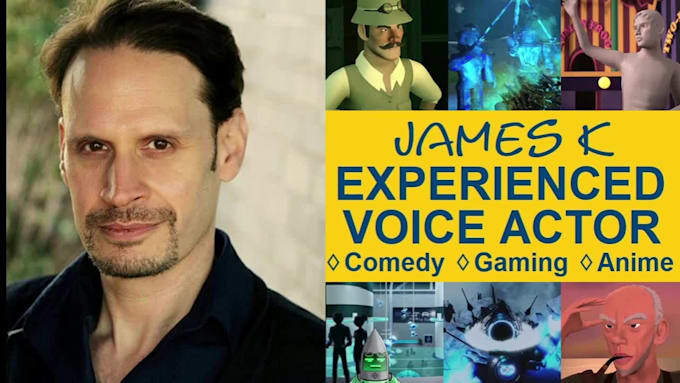 be your video animation gaming male voice over
