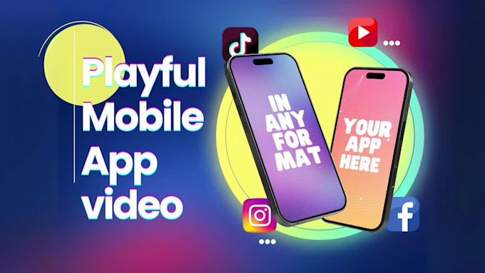 create a playful mobile app promo video, explainer video, or saas product demo