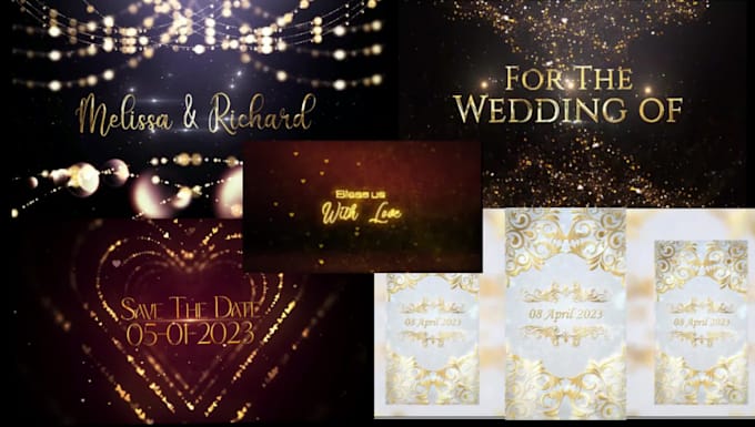 party, wedding awards and event video invitations