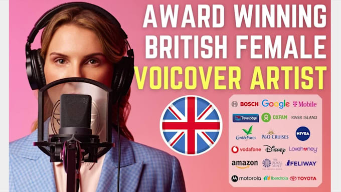 record and edit a professional, british female voice over