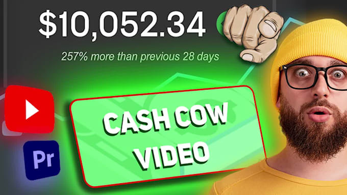 edit automated cash cow, cash cow youtube, cash cow channel, faceless video edit