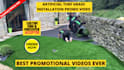 make artificial turf installation or lawn care premium video