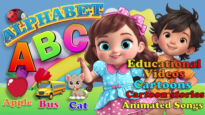 create beautiful 2d cartoon and character animation