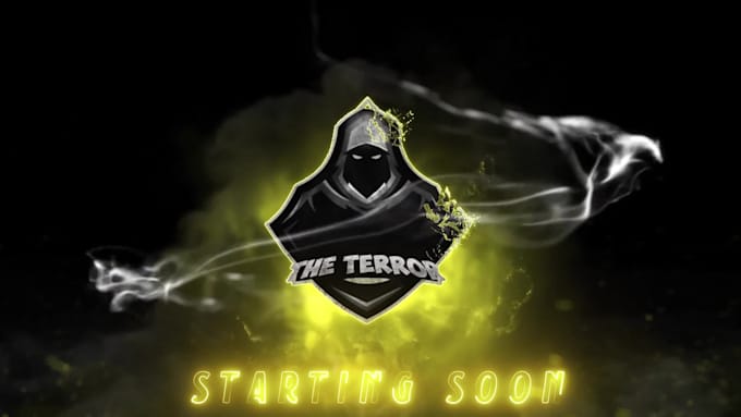 create animated twitch screens like starting soon, brb for stream
