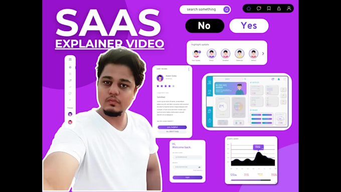 do awesome live action saas explainer video