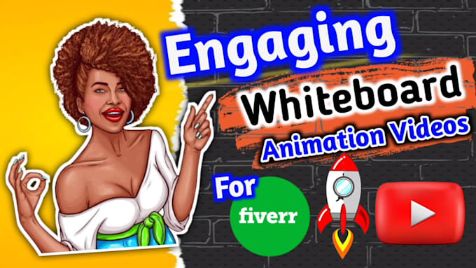 Big Deals! I will do engaging whiteboard animation video for your gig, youtube  for $10