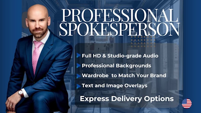 be your formal business video spokesperson