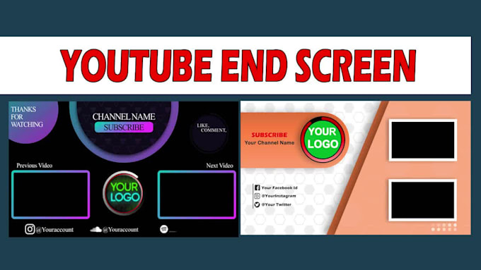 do 4k youtube end screen outro
