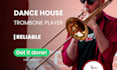 record dance house funky trombone lines