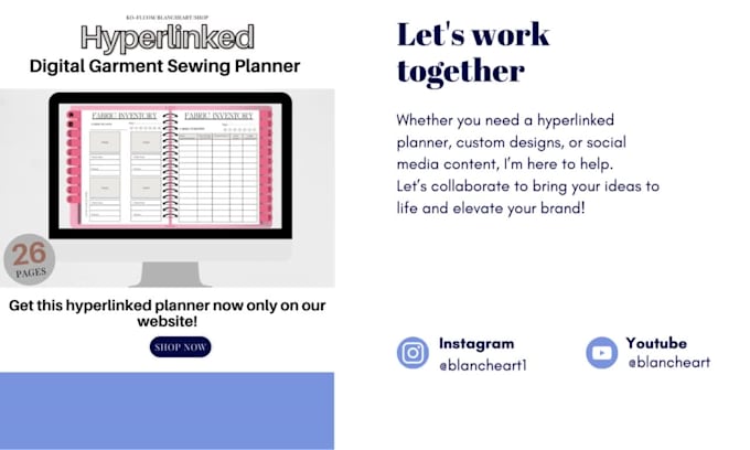 design an etsy quality planner journal or calendar