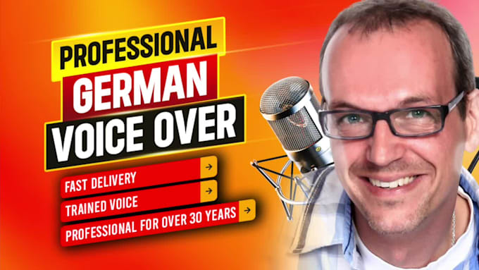 record a professional male german voice over