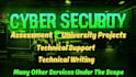 do cybersecurity assessments, projects, report, and technical research writing