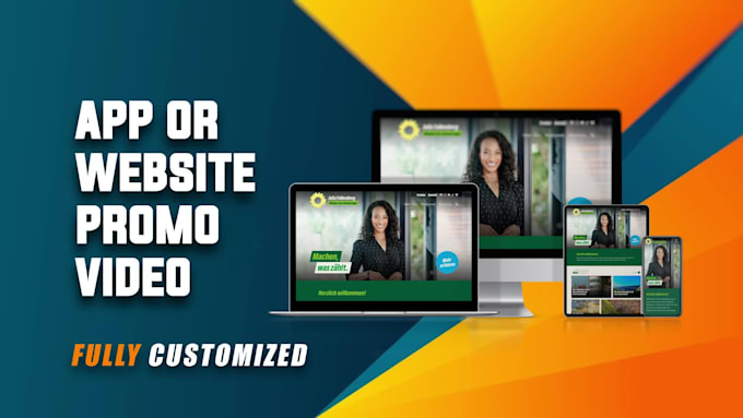 make unique app or website promo and presentation video