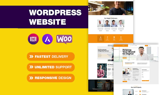 provide responsive wordpress website design, wordpress blog