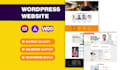 provide responsive wordpress website design, wordpress blog