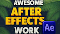 edit any after effects template or make a custom animation