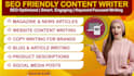 be your SEO friendly content writer  as a copywriter