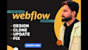 design, develop, update or fix your webflow website