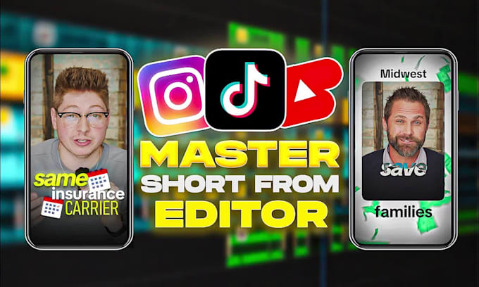 edit tiktok, youtube, instagram, facebook video ads and reels