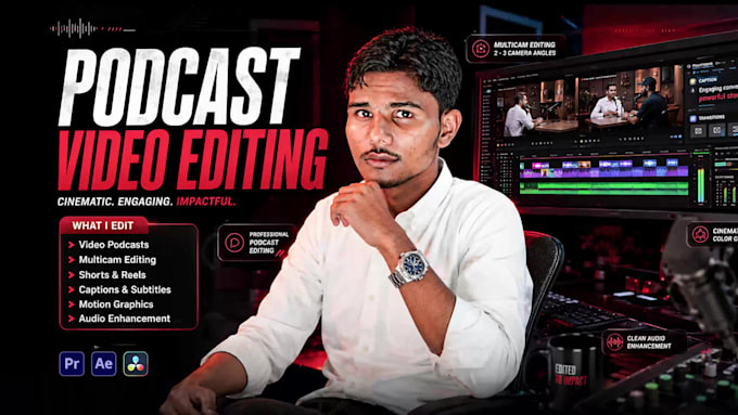 professional edit your podcast video