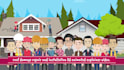 do roof damage repair or installation 2d animated explainer video