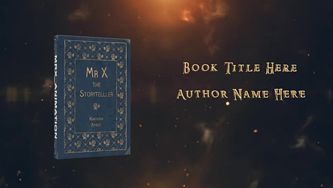 Big Deals! I will create an epic cinematic book trailer video  for $30