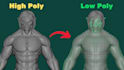 optimize your high poly model into game ready mesh