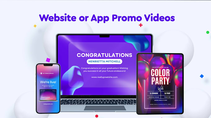 do a website and app promo or explainer video
