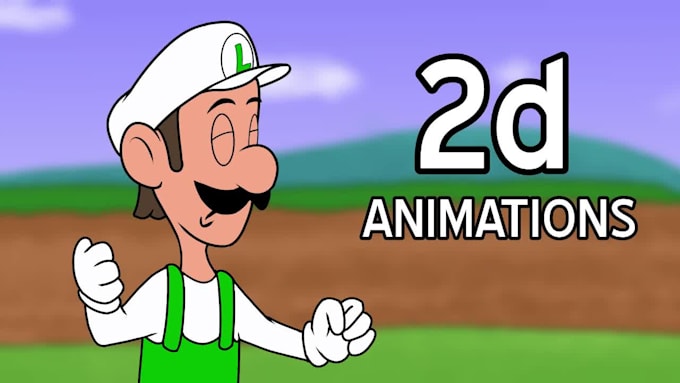 make a 2d cartoon animation video and animated gifs