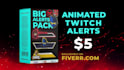 make perfect quality animated twitch, youtube alerts