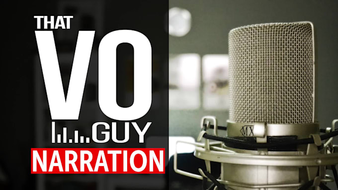 record an american male narration voice over
