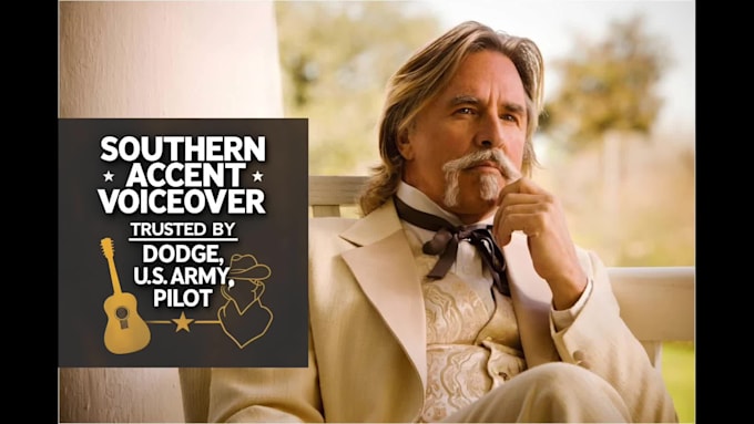 record a down home country southern male accent voiceover