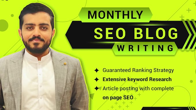 do monthly SEO blog writing or be a content writer for blogs