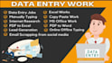 do accurate copy paste, data entry, and web research tasks