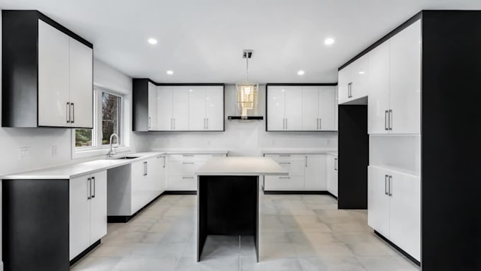 do hdr real estate photo editing, flambient, interior