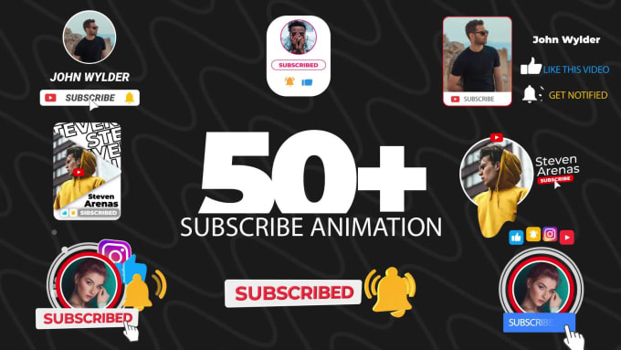Hire a freelancer to make youtube subscribe animation
