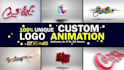 create 4k animated logo animation or youtube intro video