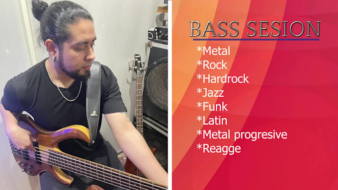 be your pro level session bass player