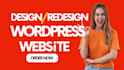 redesign wordpress website development, web design, and wordpress blog