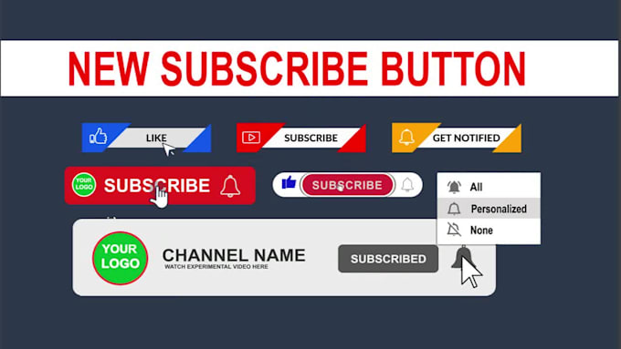 create youtube like and subscribe button animations