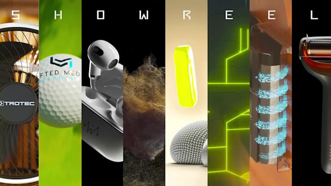 do 3d product video animation, motion design, and cinematics