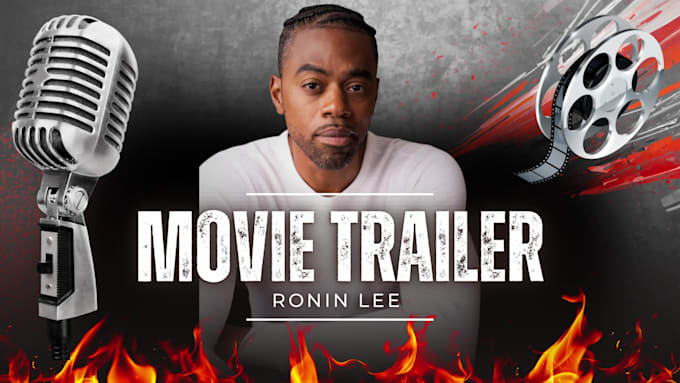 record a cinematic black male voice over for epic trailers