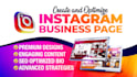 create and optimize instagram business page for fast growth