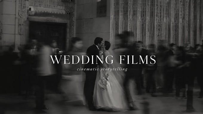 do cinematic romantic wedding video editing and color grade