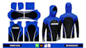 create a fishing jersey design for a sublimation print