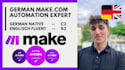 set up make com automation scenario using ai and api integration