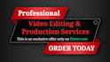 do professional video editing video pre and post production